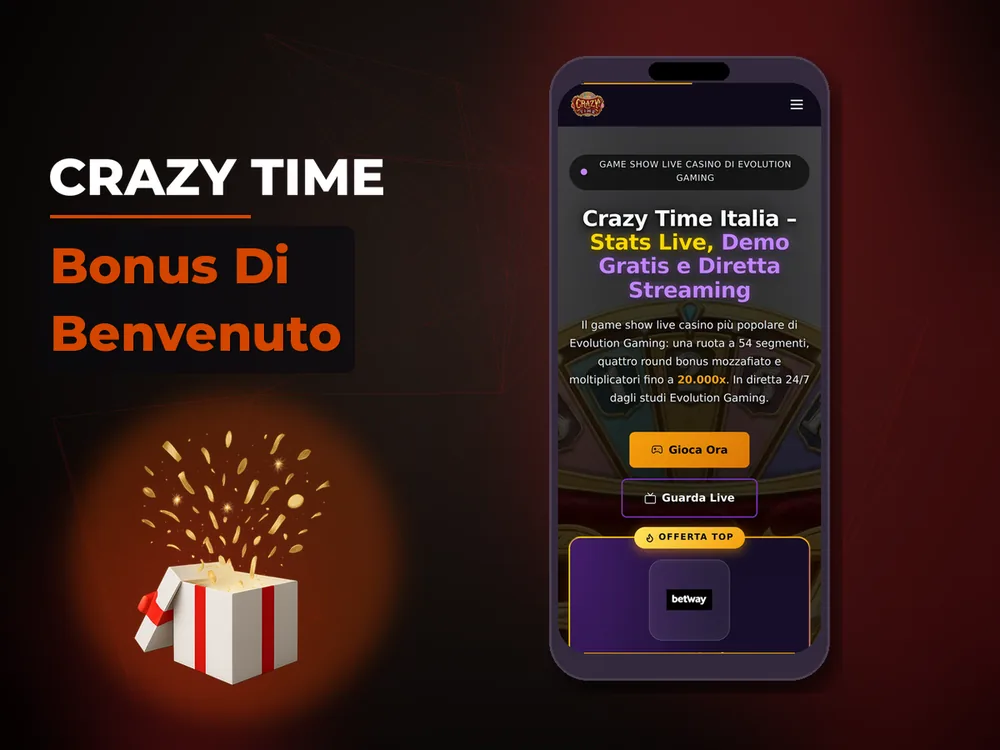 Crazy Time - Bonus Di Benvenuto