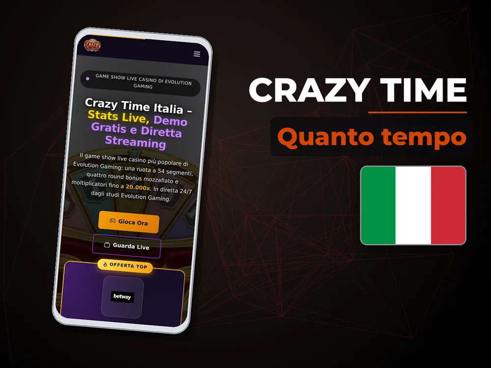 Crazy Time - Quanto tempo